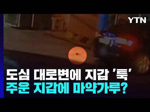 도심 대로변에 지갑 '툭'...알고 보니 마약 든 지갑 / YTN
