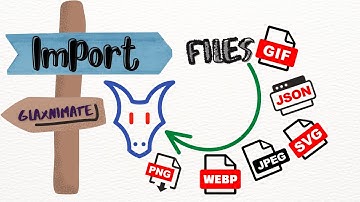 Two ways to import files into Glaxnimate