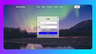 Create A Website With Login & Registration Form In HTML CSS & JavaScript | Login And Signup Page