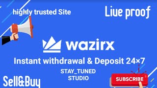 Wazirx INR Deposit & Withdrawal in Bank Account | wazirx withdraw to bank account | wazirx exchange