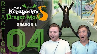 SOS Bros Reacts - Kobayashi's Dragon Maid Season 2 Episode 4 - The Fafnir Dance!!!
