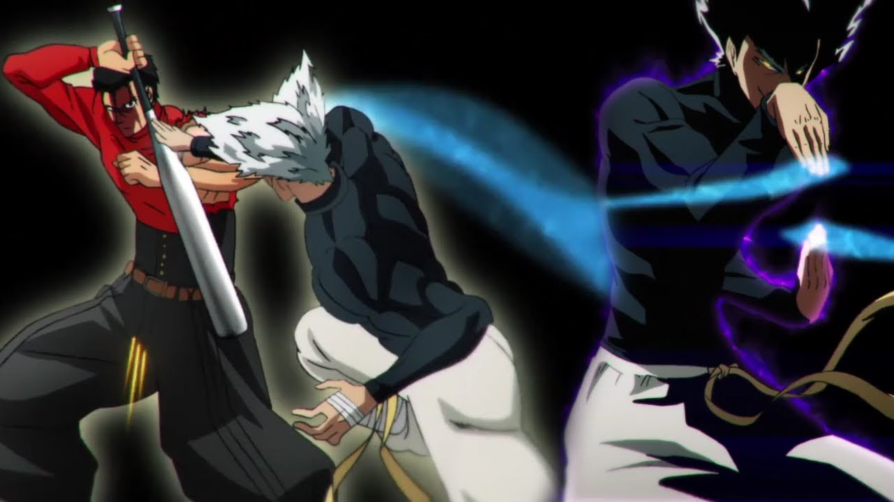 Garou vs Hero association(Tanktop Master, Metal Bat, Saitama,...) - One Punch Man Season 2 - AMV