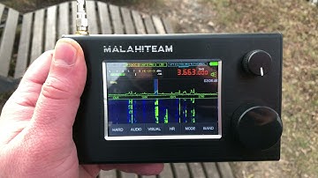 Malahit DSP2 приём на 80м на телескопическую антенну.