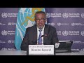 LIVE: Media briefing on global health issues with Dr Tedros