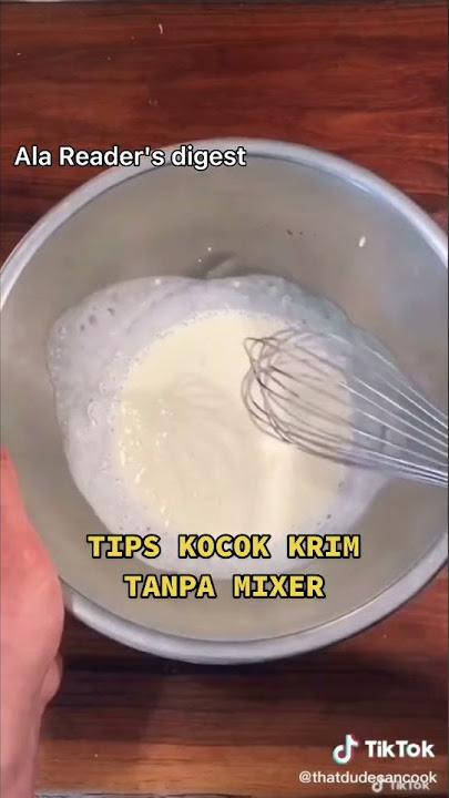 Tips Kocok krim Tanpa Mixer | Cuma 2 menit langsung jadi