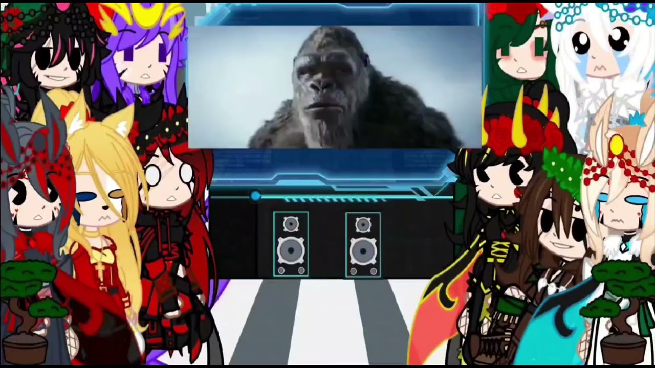 Kaijus fêmeas reagindo ao Gaara+Godxkong+TheworldZ+Preview/Gacha Plus\