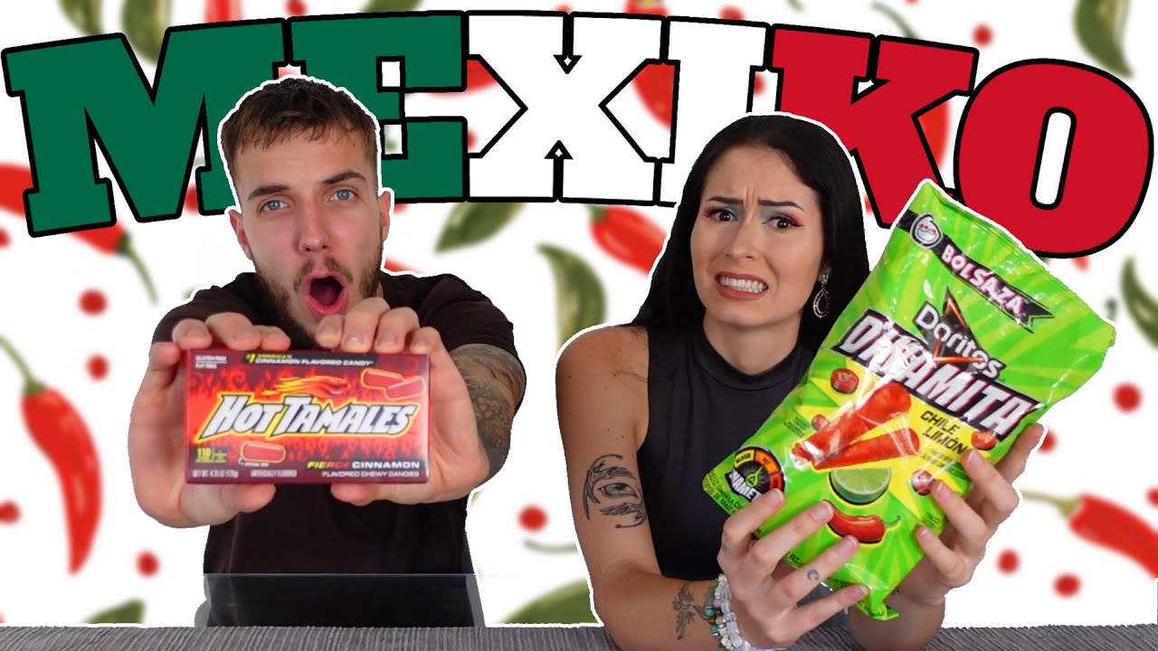 TESTUJEME MEXICKÉ SLADKOSTI A SLANOSTI 🥵🔥