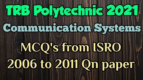 trb polytechnic communication system/ trb polytechnic ece preparation/trb polytechnic exam/trb ece