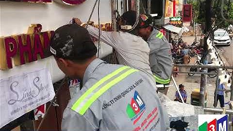 Hướng dẫn làm Chữ nổi led inox Sinda SPA cao cấp, bảng hiệu alu đèn led quảng cáo