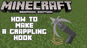 Minecraft bedrock How to Make Grappling Hook 1.11+