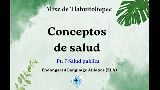 Mixe - Conceptos de salud pt. 7: Salud Publica