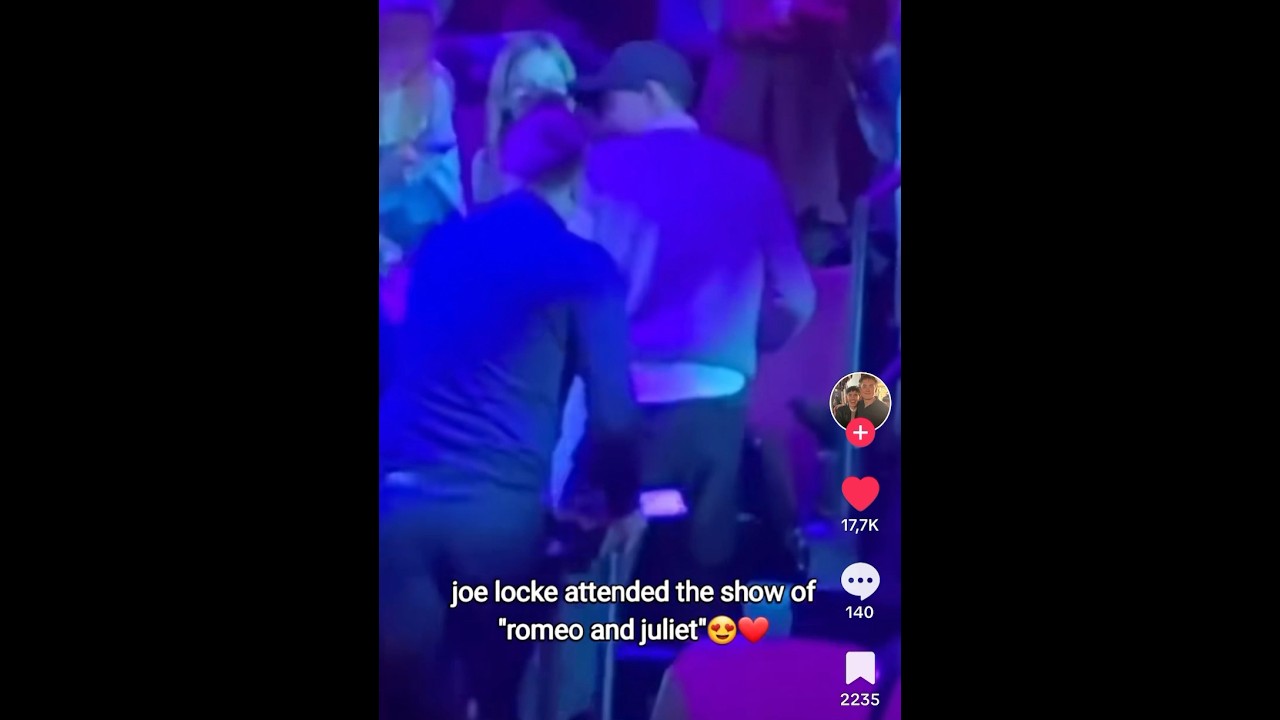 Joe Locke went to see Kit Connor on Broadway🥹❤️ (this is from @heartstopper_fan41 on tiktok)