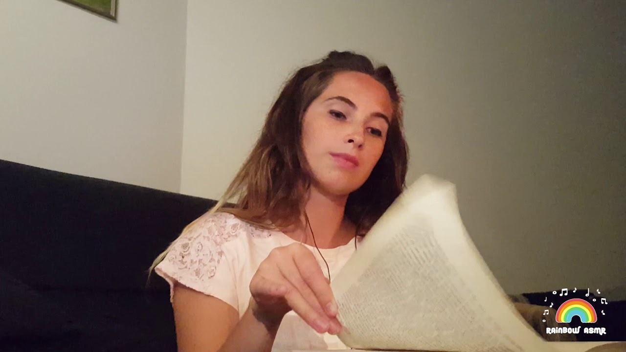 ASMR Hypnotizing Monotonic Book Page turning + Page squeezing