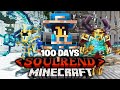 We Survived 100 Days in SOULREND Minecraft...