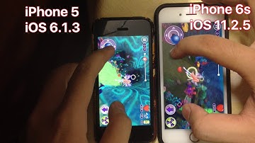 iPhone 5 iOS 6.1.3 vs iPhone 6s iOS 11.2.5 - Full Speedtest 2018