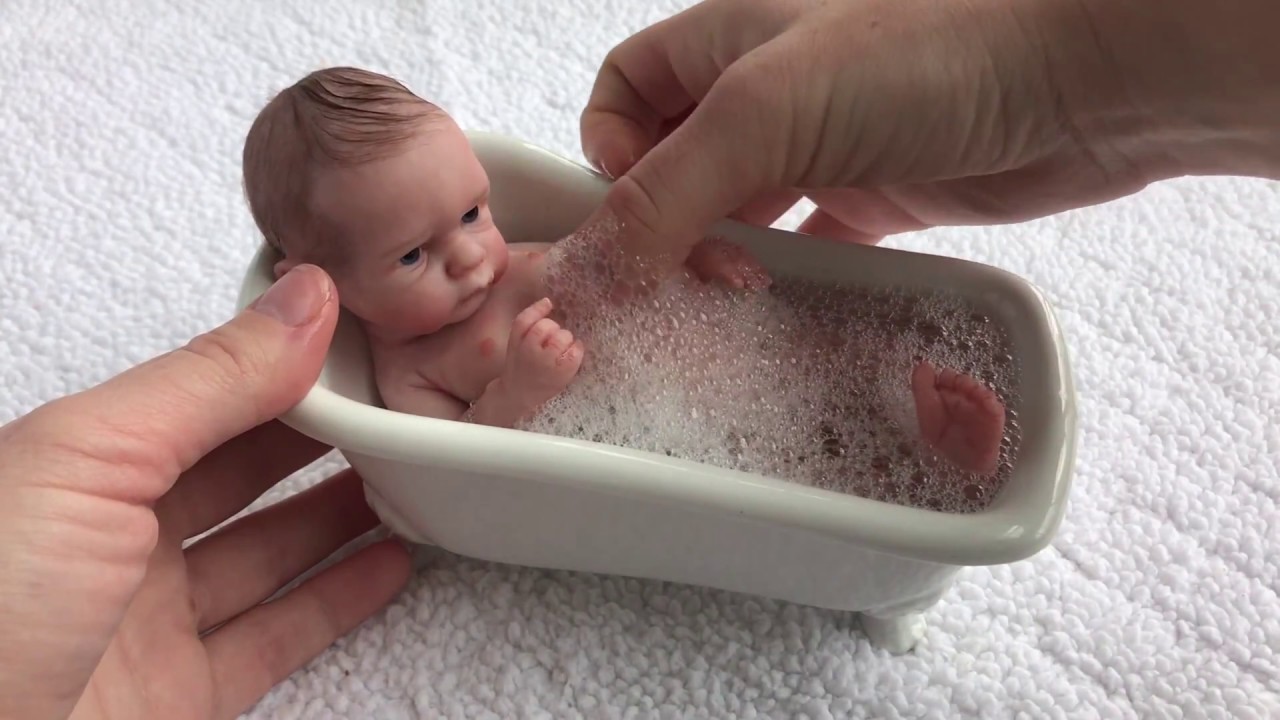 Miniature Silicone Baby Boy Jojo - YouTube