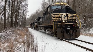Railfanning 5 Locomotives Norfolk Southern NS 4223 9773 8164 4380 4331 Appalachian Trail VA