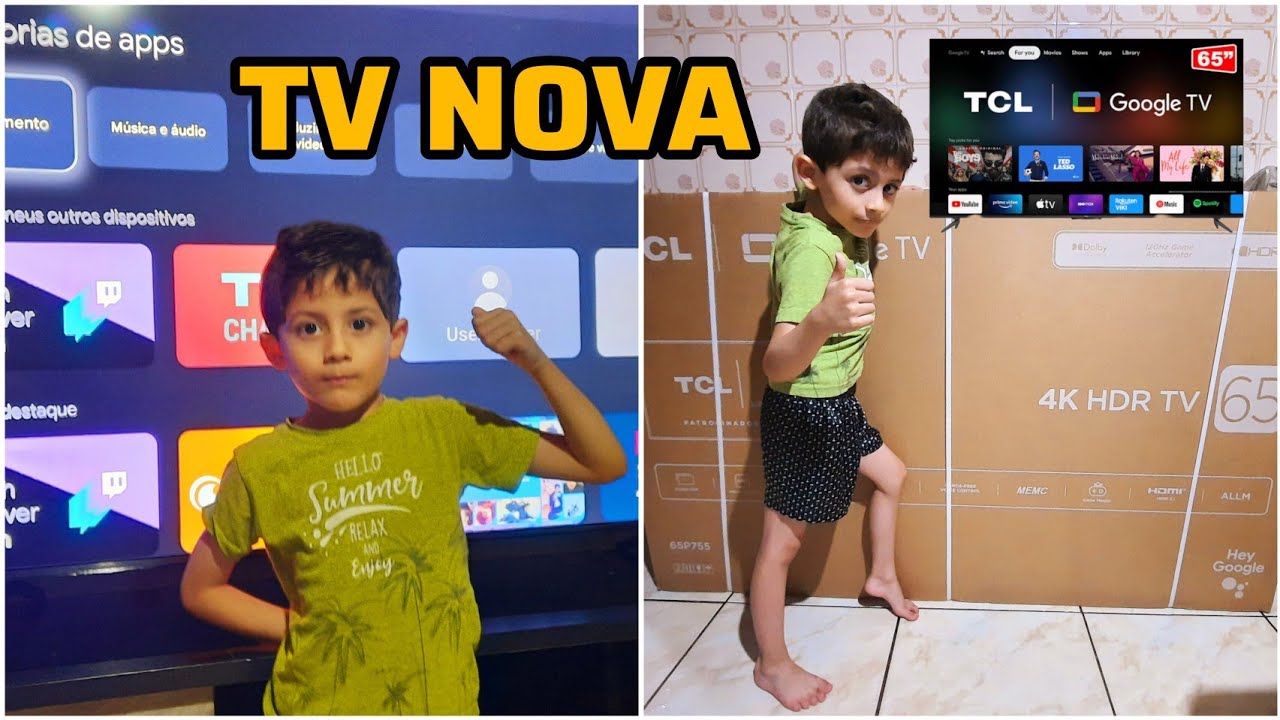COMPRAMOS UMA TV NOVA PARA A SALA, TCL 4K 65' EM 08.06.2024 PARANAGUÁ-PR