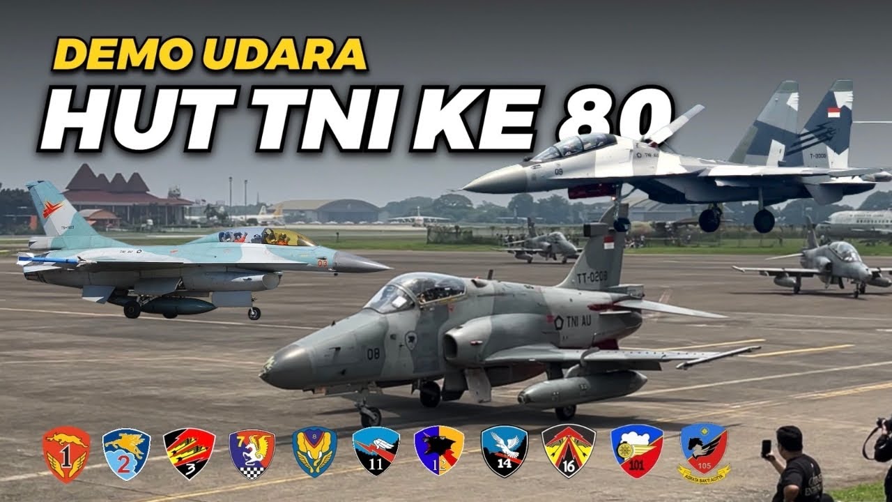 MENGGELEGAR🔥‼️Plane Spotting Pesawat Tempur Spesial HUT TNI ke 80 di Bandara Halim Perdanakusuma