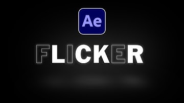 Create Text Flicker effect in After Effects | Letters Appearing randomly