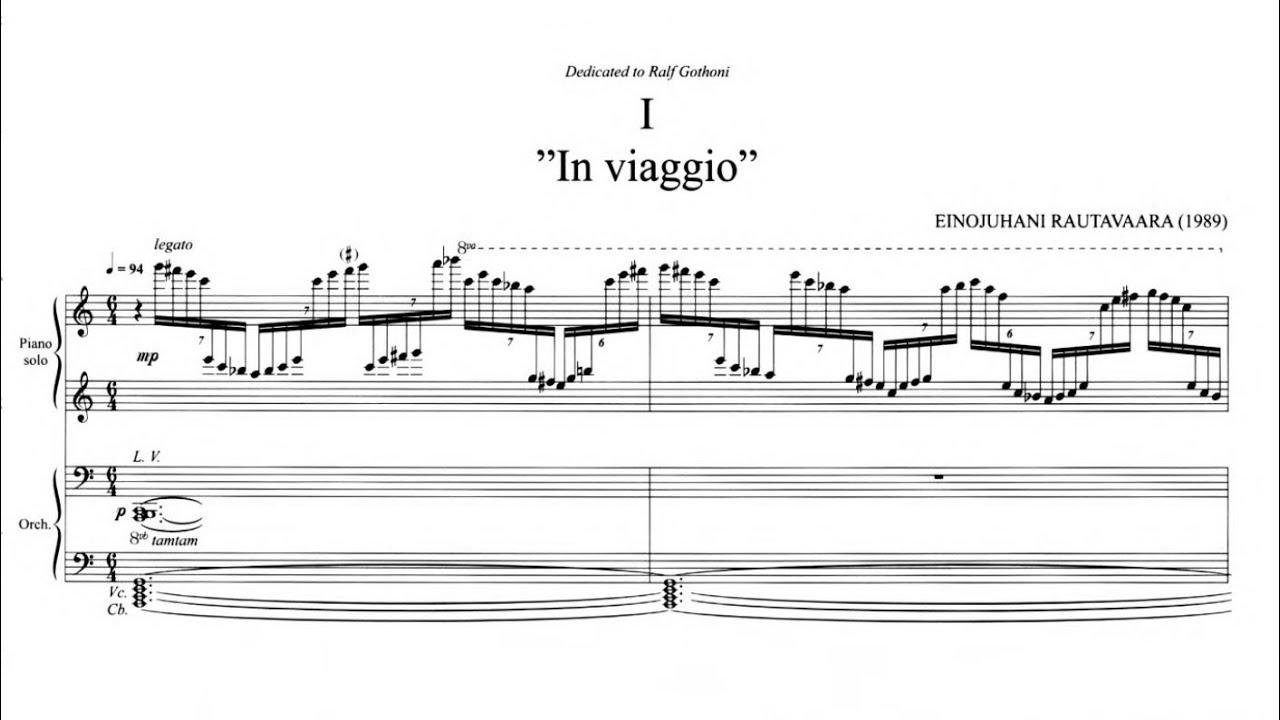 Einojuhani Rautavaara - Piano Concerto No.2 - YouTube
