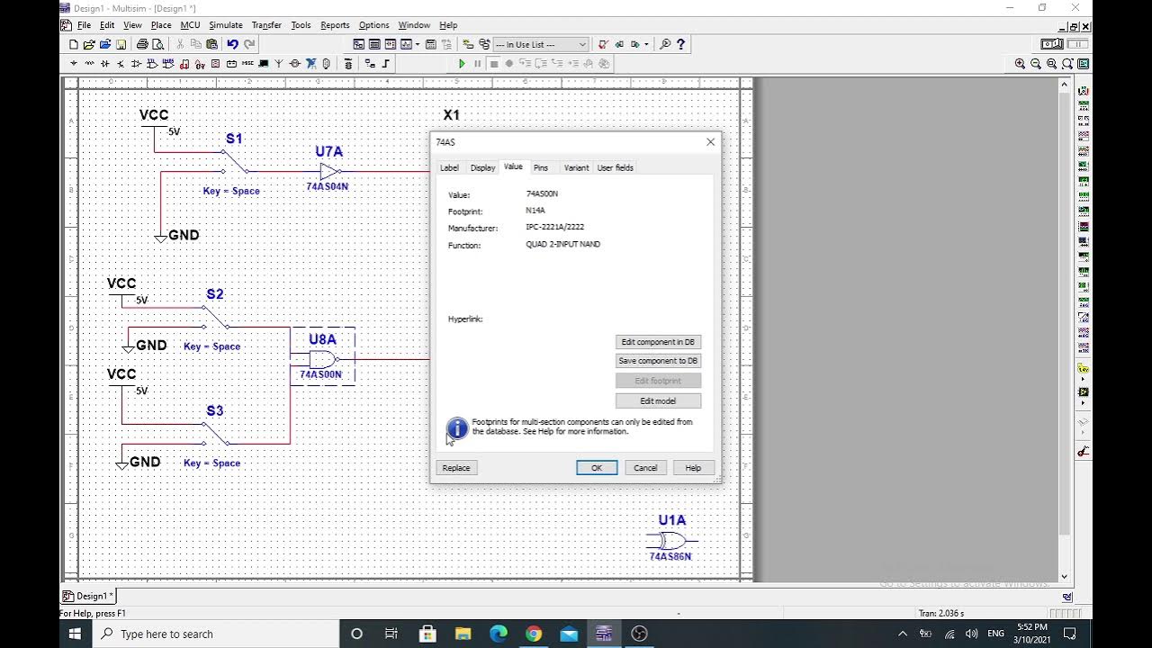 Simulating Logic gates Truth Table using Multisim YouTube