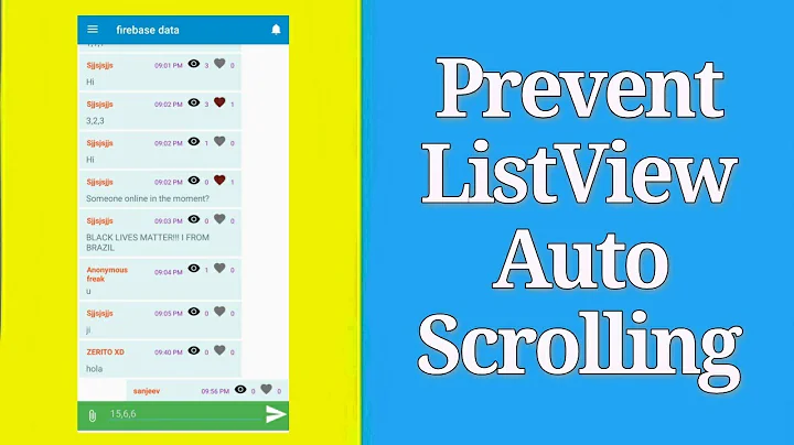 Prevent ListView Scrolling to 0 position on Button Click