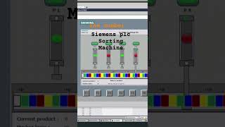 PLC Sorting Machine in Action  | TIA Portal Automation #shorts