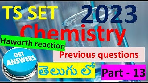 2023 TS SET chemistry question paper discussion part-13,best conceptual explanation in telugu