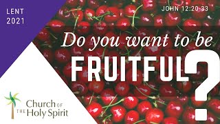 Live - Do You Want To Be Fruitful - John 1220-33