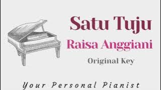 Satu Tuju - Raissa Anggiani (Original Key Karaoke) - Piano Instrumental Cover