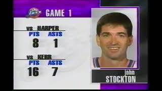 1997-98 NBA Finals Game 2 Utah Jazz vs Chicago Bulls Part 1