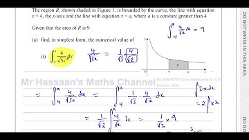 [9] [P2] C12, (IAL), WMA02/01, October 2020,   Q5, Integration