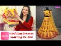 Meesho Wedding Dresses Haul Starting Rs 664 | Lehenga, Dresses, Kurti, Suits n more| Perkymegs Hindi