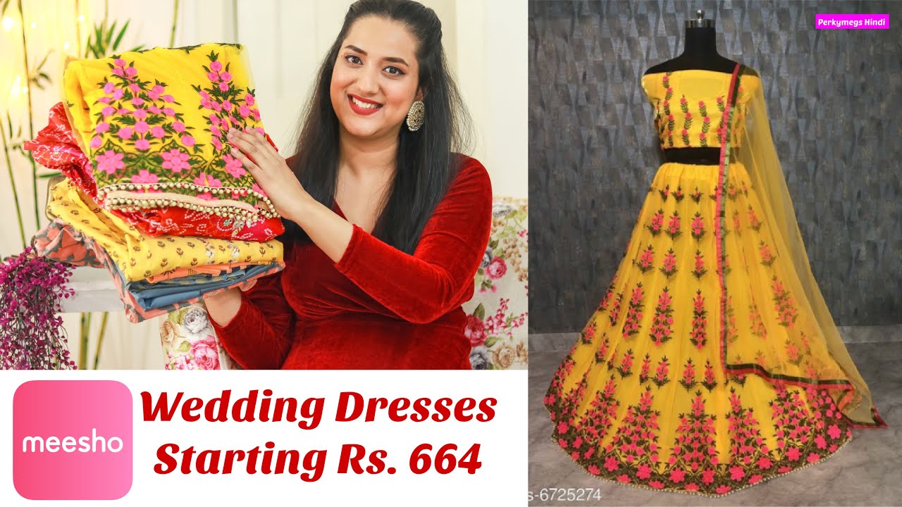 Buy > meesho yellow dress > in stock