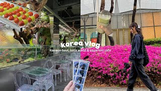 KOREA VLOG: aquarium cafe, shopping in itaewon, bukchon hanok village & lotte world