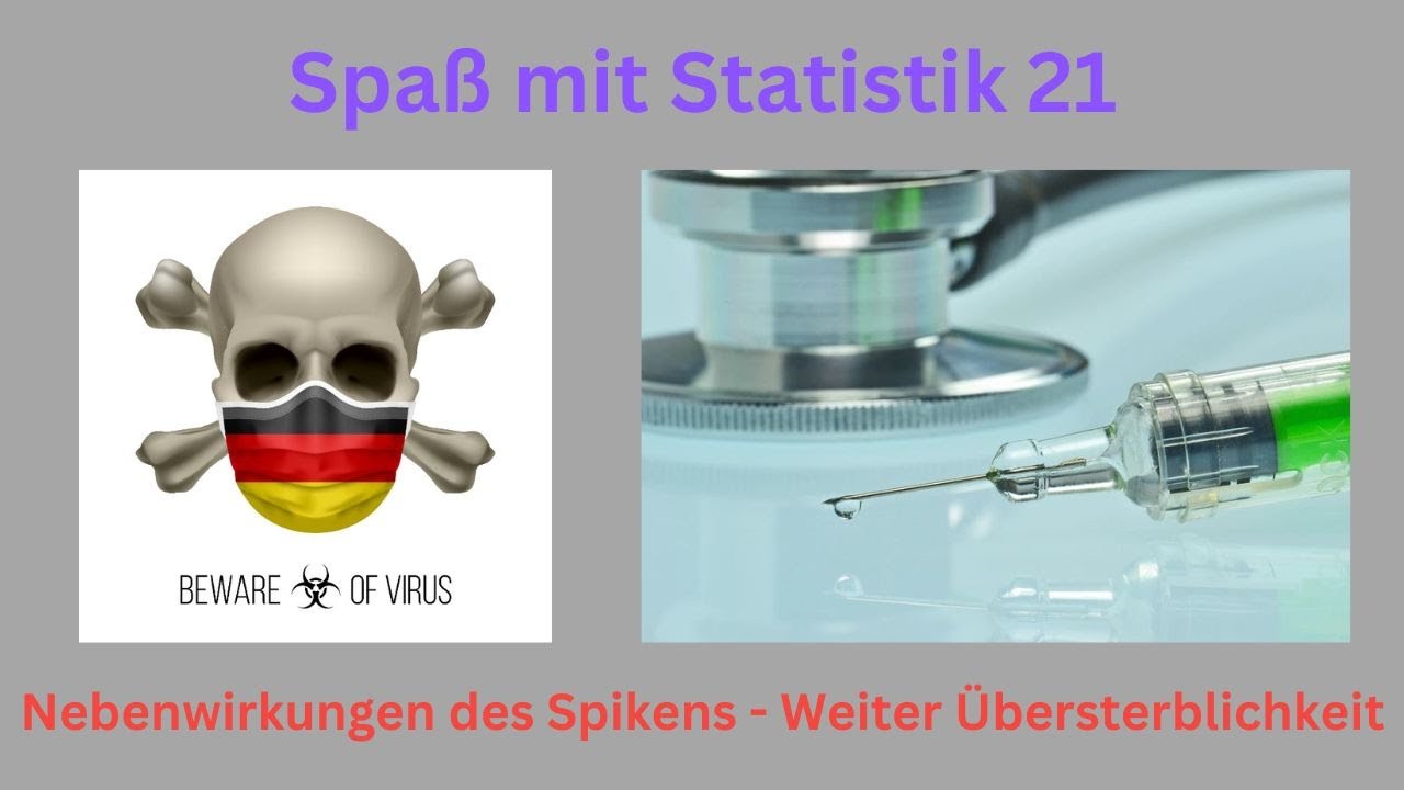 Spaß mit Statistik 21 - Nebenwirkungen des Spikens - Datengrundlage VAERS - Weiter Übersterblichkeit