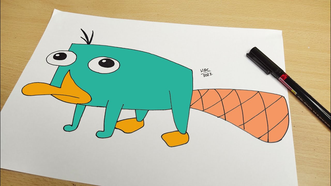 Draw perry the platypus