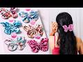 How to Make Hair Bow at Home | DIY Hair Accessories for Women & Girl | Butterfly Hair Bows Clip #bow