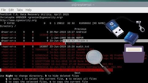 recovery deleted files | Testdisk