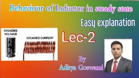 Behaviour Of Inductor In Steady State Condition | Gate And ESE exam 2021| By Aditya Goswami
