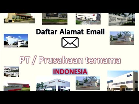 Daftar Alamat Email PT/Perusahaan Ternama Indonesia