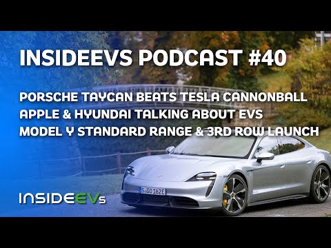 Taycan Beats Tesla Cannonball, Apple Taps Hyundai for EV and Model Y Standard Range & 3rd Row Launch