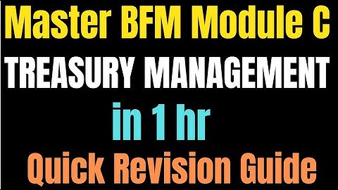 🌟 **BFM Module C Simplified: Quick Revision with Bullet Points Explained!** 🌈**TREASURY MANAGEMENT**