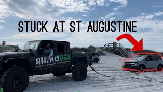 Multiple Stuck Vehicles at St Augustine Beach!!