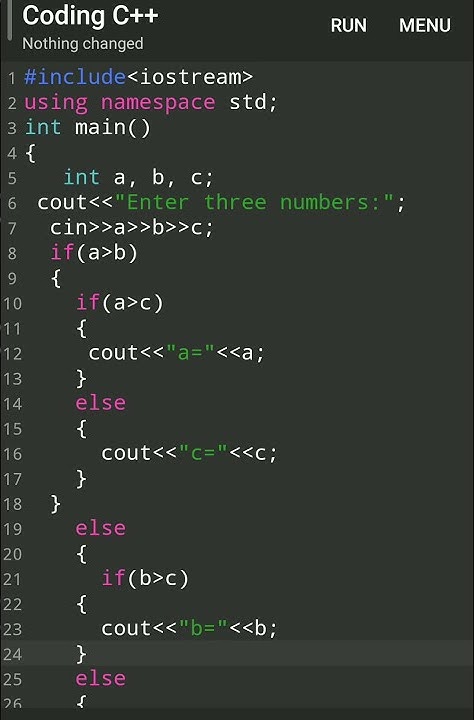 Nested if else c++ - YouTube