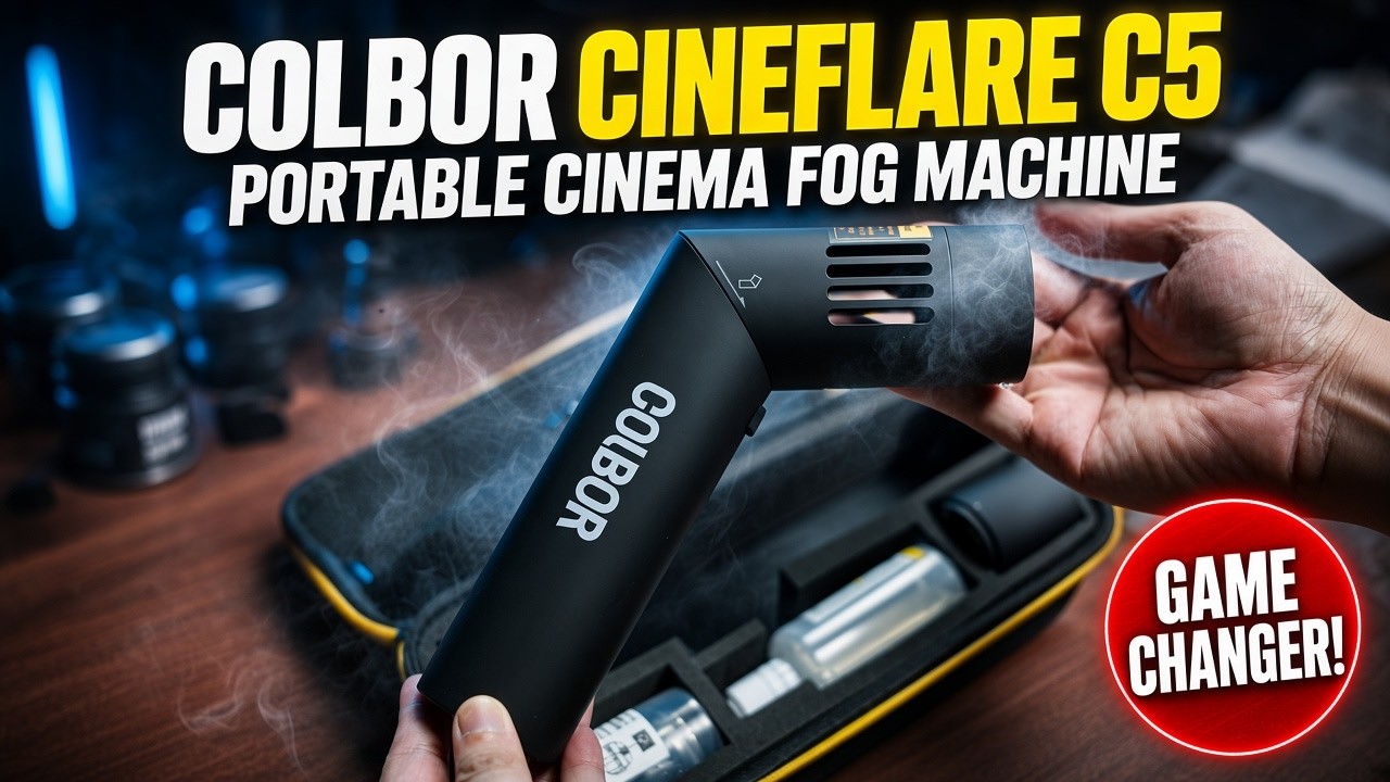This Handheld Fog Machine is Insane | COLBOR CineFlare CF5 - YouTube