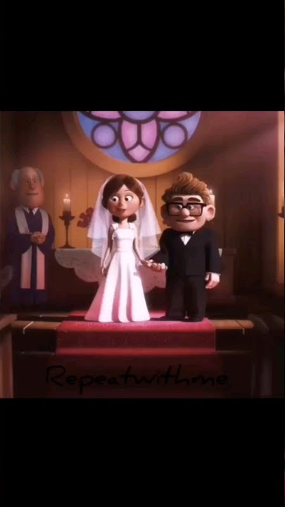 Carl and Ellie.  love until old age ❤️👩‍❤️‍👨  #carl #ellie #love #cartoon #kids #girl  #boy #shorts