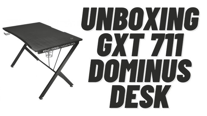 Trust Gaming Gxt 711 Dominus Gaming Desk Black Youtube