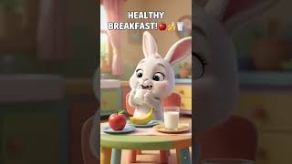 🐰 Baby Bunny’s Morning Routine 🌞 | Good Habits for Kids | KidzyToonz #shorts #viral